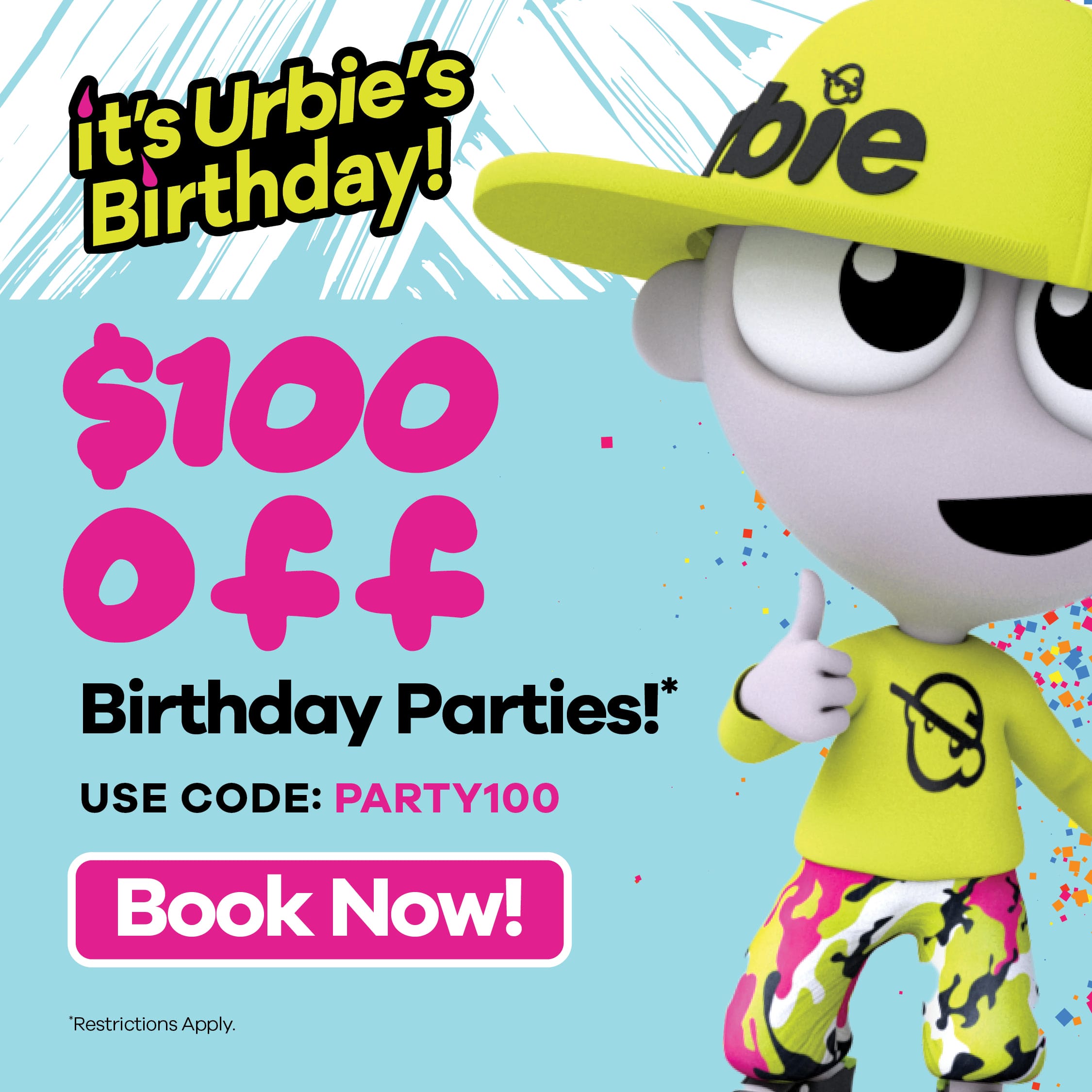 40% off adventure park tickets at urban air