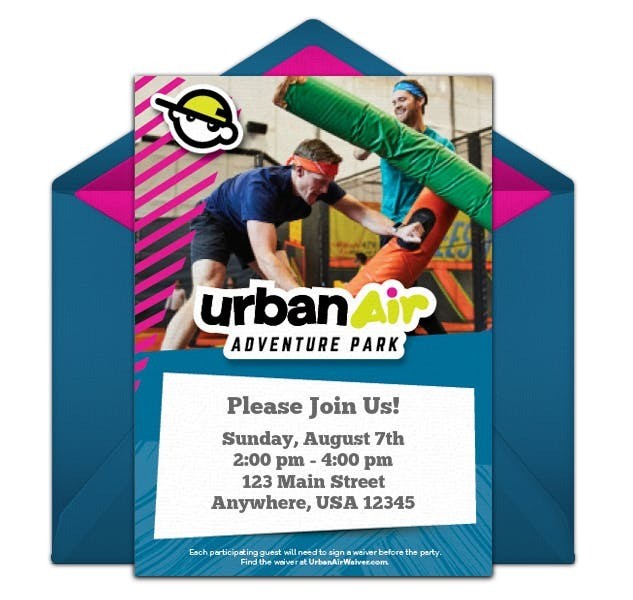 Free Printable Urban Air Invitations Printable Word Searches