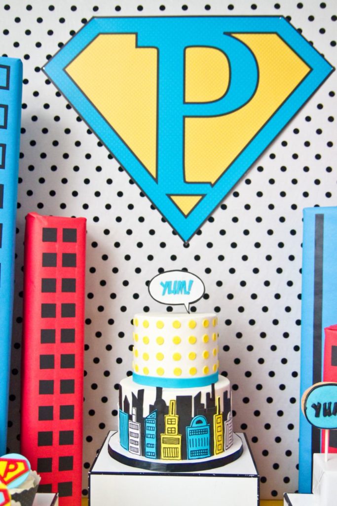 Super Hero Kids Birthday Party Theme Idea