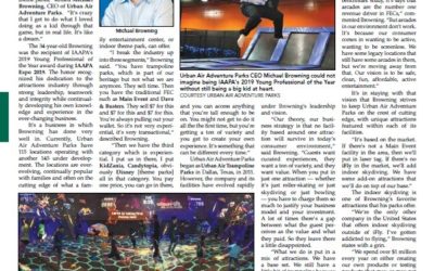 Amusement Today Magazine Features CEO Michael Browning