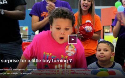 ABC World News Features Urban Air Birthday Surprise for a Little Boy Turning 7
