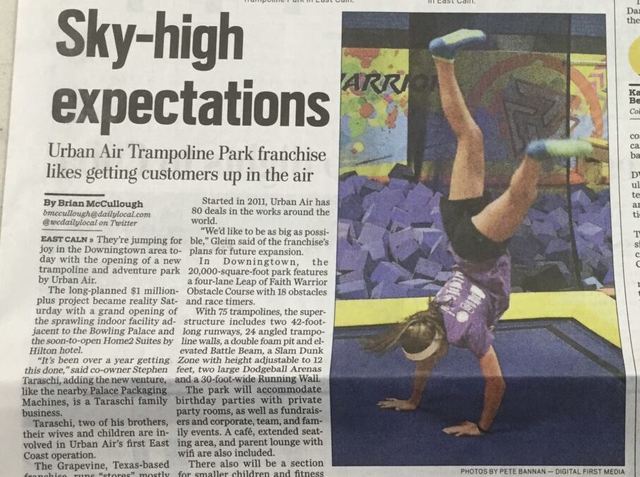 New Trampoline & Adventure park Opens in Downingtown, PA
