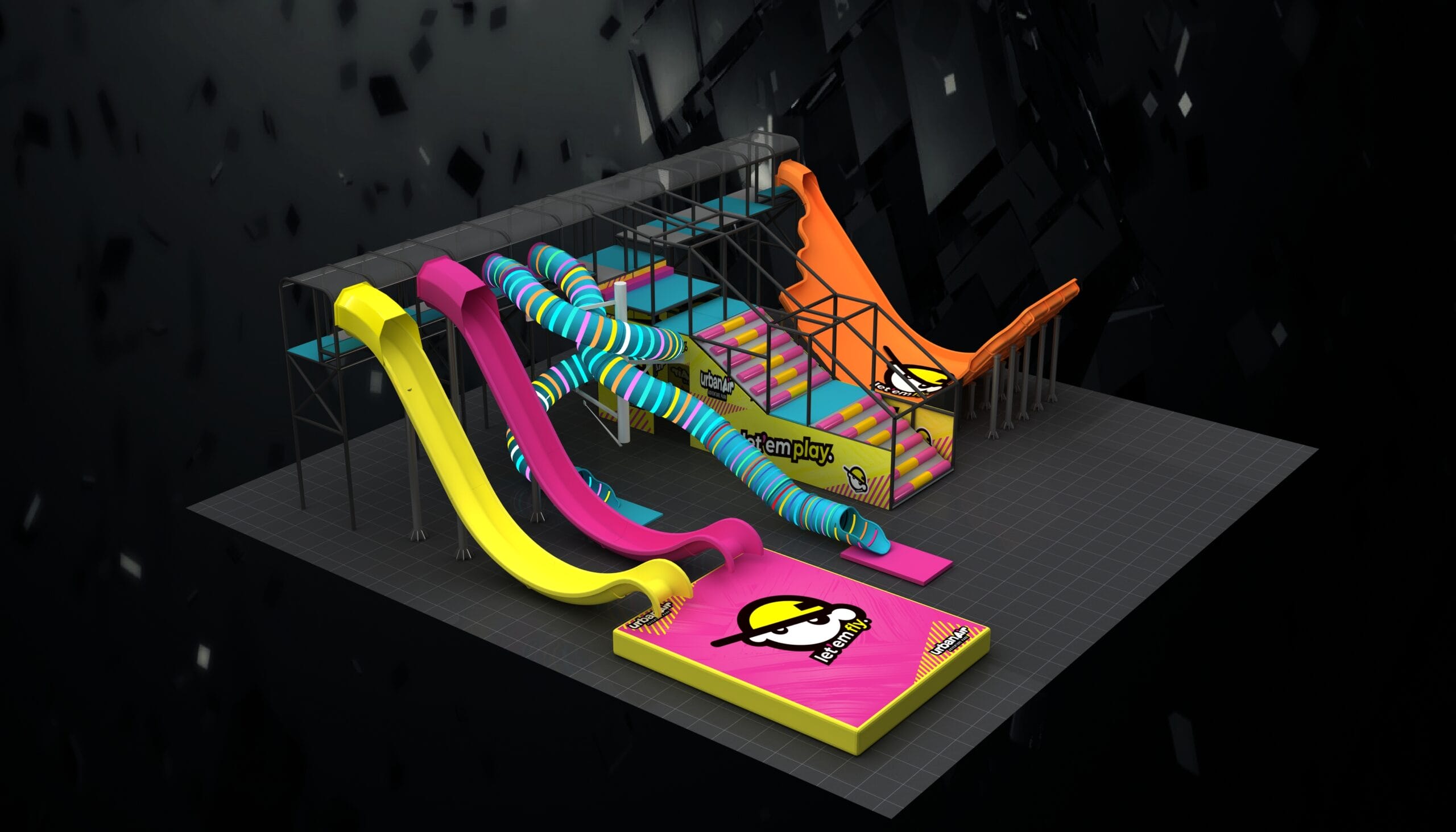 Indoor Slides at Urban Air Adventure Slide Park
