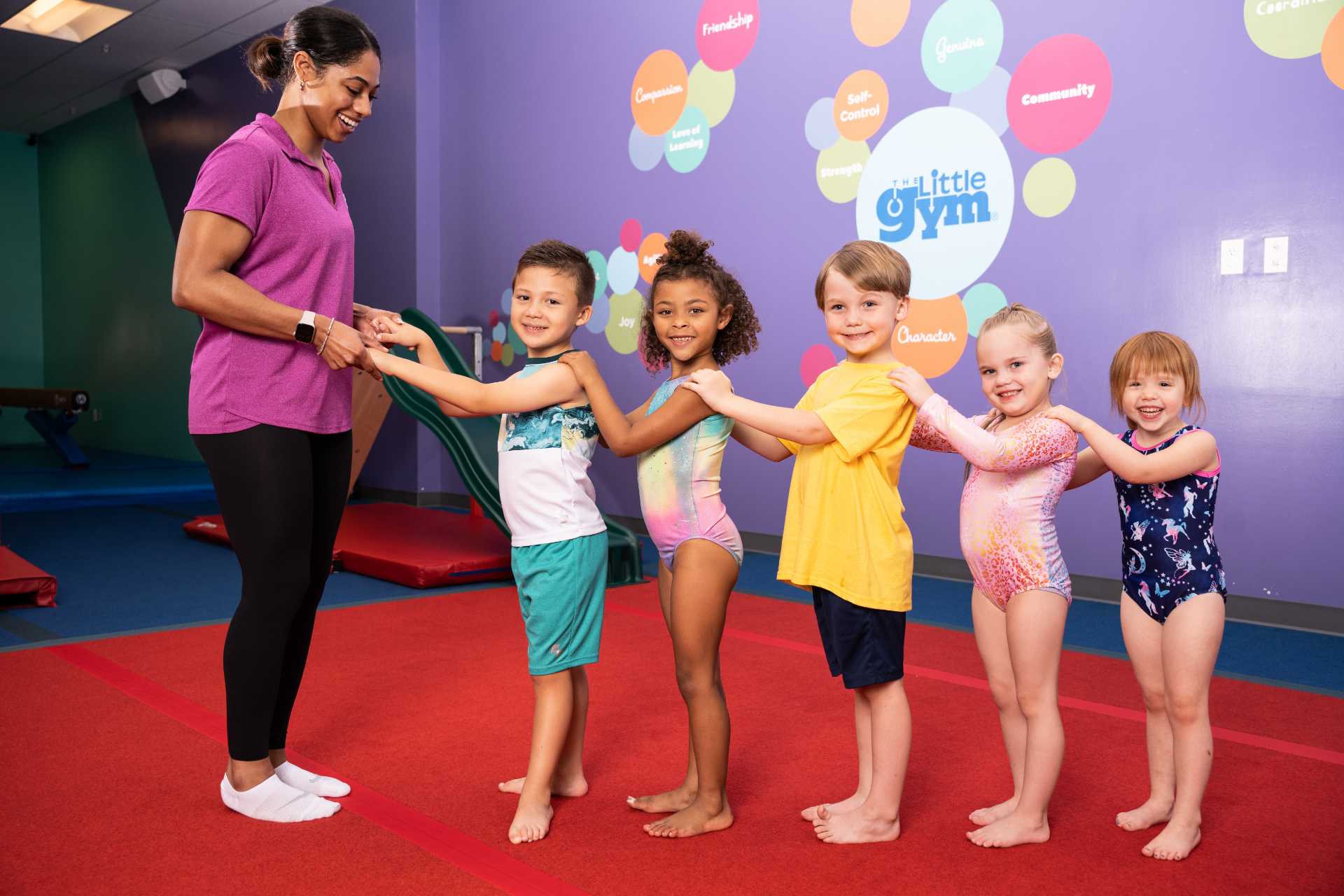 kids in a class at the little gym